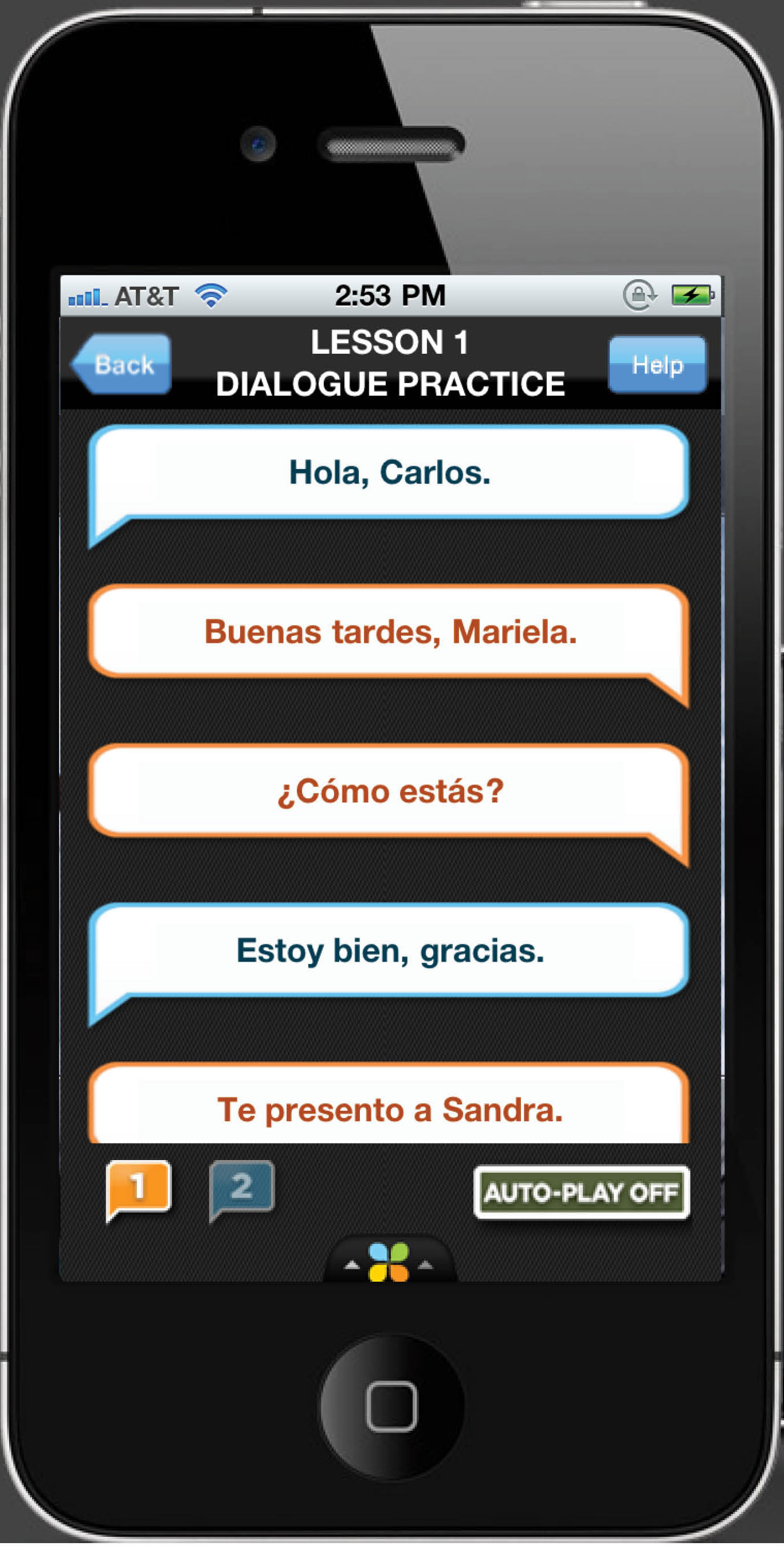Living Language Spanish app