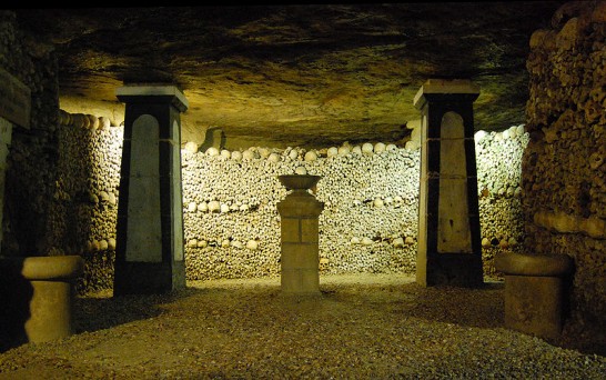 Crypt of the Sepulchral Lamp in the Catacombs of Paris