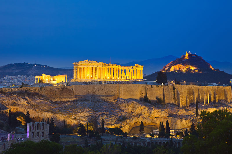 Athens by night!