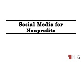 Using Social Media for Nonprofits